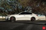 Infiniti Q50S 3.0t Pure White on Vossen Wheels (HF-3) 2019 года
